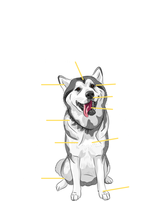 Anatomy Of A Siberian Husky Cool Gift Funny Sibe Owner Dog Lover Gift Canvas