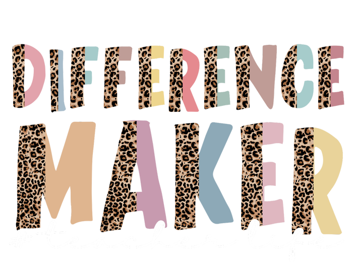 Difference Maker Hashtag Teacher Life Doggie Tank