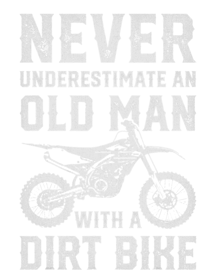 Never Underestimate An Old Man With A Dirt Bike Father's Day Toddler T-Shirt