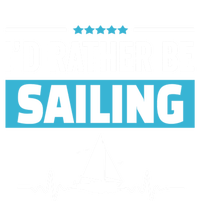 I'd Rather Be Sailing Boat Captain Sailboat Seafarer Sailor Gift Softstyle Adult Sport Polo