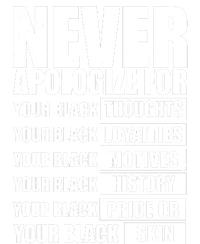 Never Apologize For Your Black Thoughts Black History Month T-Shirt