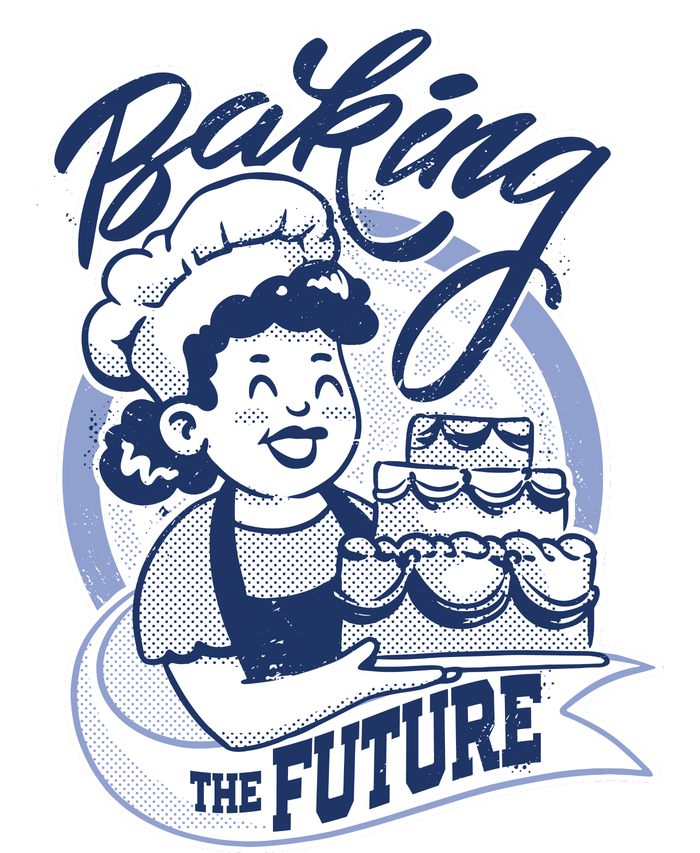 Baking The Future Retro Cartoon T-Shirt