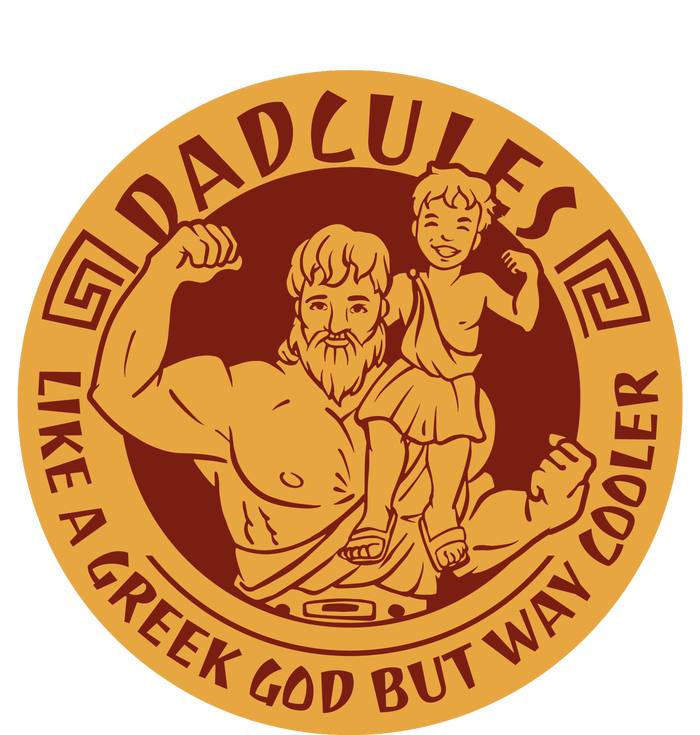 Dadcules Like A Greek God But Way Cooler Father's Day Premium Hoodie