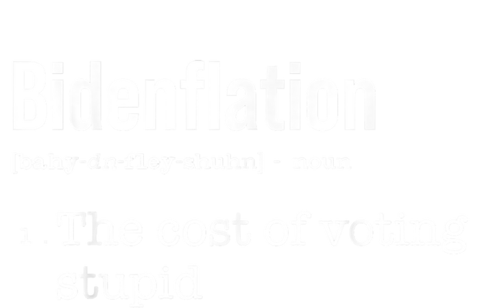 Bidenflation The Cost Of Voting Stupid Women's Racerback Tank