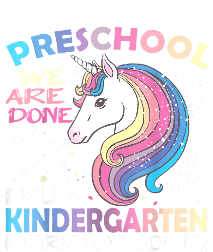 Goodbye Preschool Graduation Hello Kindergarten Prek Unicorn Tall Hoodie