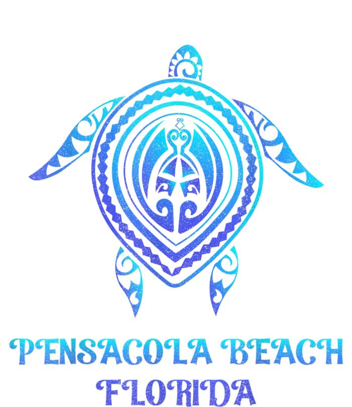 Pensacola Beach Florida Beach Souvenirs Sea Turtle Tribal Women's V-Neck T-Shirt