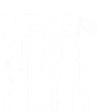 Here Fishy Fishy Fishy Fishing Fisherman Funny Quote Women's Pullover Hoodie