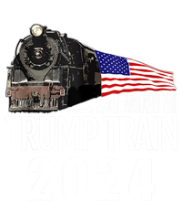 All Aboard The Trump Train 2024 American Flag Ceramic Star Ornament