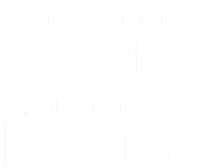 It Wasn't Rigged You're Just A Loser Women's Long Sleeve Flannel Pajama Set 