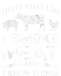 That's What I Do I Smoke Meat I Know Things Funny Smoker BBQ Daily Commute Backpack