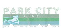 Retro Park City, Utah Distressed Skiing T-Shirt