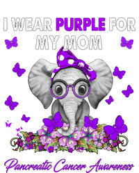 Elephant I Wear Purple For My Mom Pancreatic Cancer Cute Gift Cooling Performance Crew T-Shirt