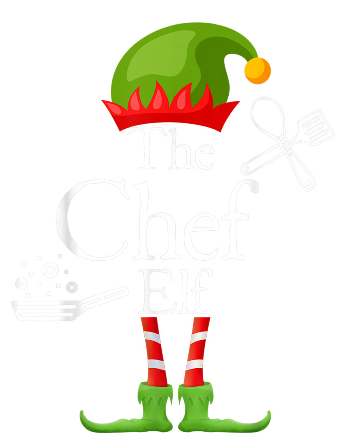 The Chef Elf Matching Family Holidays Women's Knotted Racerback Tank