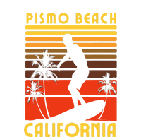 Pismo Beach California Surf Summer Vacation Vintage Womens Cotton Relaxed Long Sleeve T-Shirt