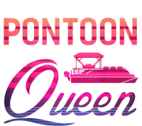 Womens Vintage Pontoon Queen Funny Boating T Poster