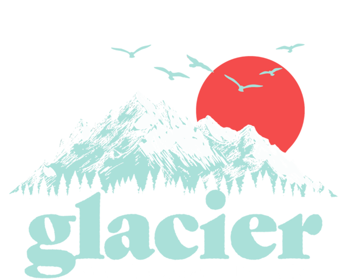 Glacier National Park Vintage 80s Mountains Cute Gift Hoodie