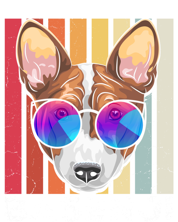 Retro Style Dog Lover Apparel Basenji With Sunglasses Gift T-Shirt