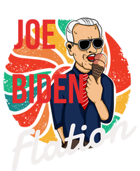 Joe Biden Flation Funny Ice Cream Anti Biden Women's Tri-Blend 3/4-Sleeve Raglan Shirt