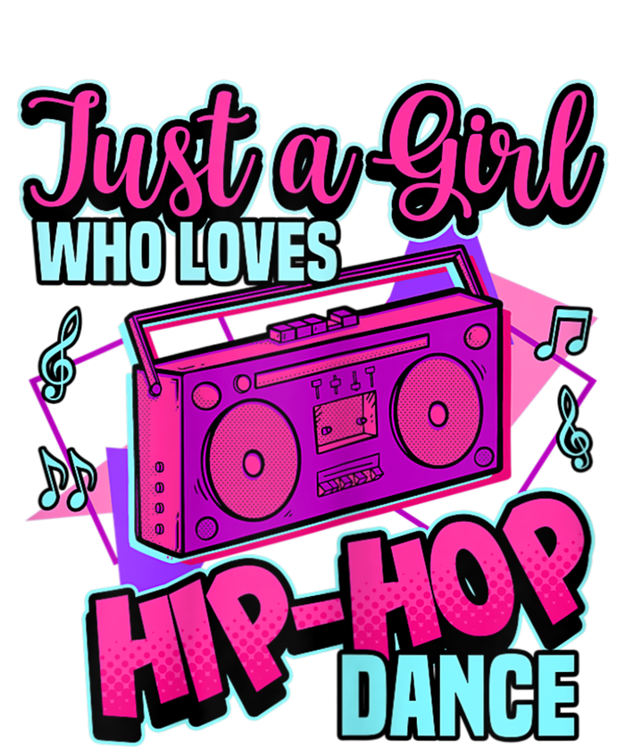 Just A Girl Who Loves Hiphop Dance Breakdance Dancing Bella+Canvas Jersey Crop Tee