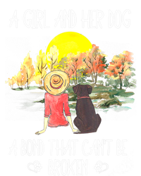 A Girl And Her Dog A Bond That Can't Be Broken Cute Ladies Long Sleeve Shirt