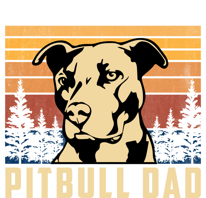 Pitbull Dad Dog Lovers Pitbull Father Vintage Gifts T-Shirt