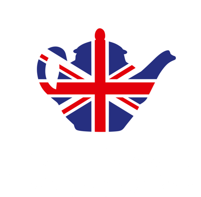 Funny British Tea Gift Uk Teapot Union Jack Flag Tea Pun Gift Long Sleeve Shirt