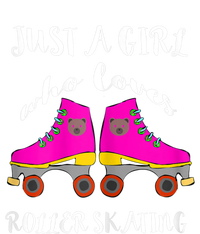 Just A Girl Who Loves Roller Skating Roller Skates Skaters 7-Panel Snapback Hat