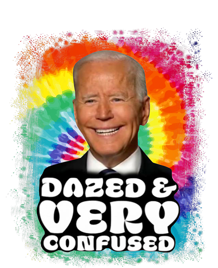 Biden Dazed And Very Confused Tiedye Funny Anti Joe Biden Kids Tie-Dye T-Shirt