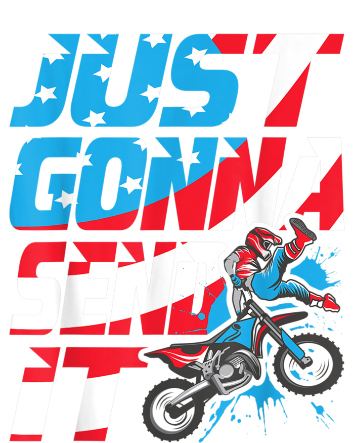 Just Gonna Send It Dirt Bike MX Biker Rider Motocross Women's V-Neck T-Shirt