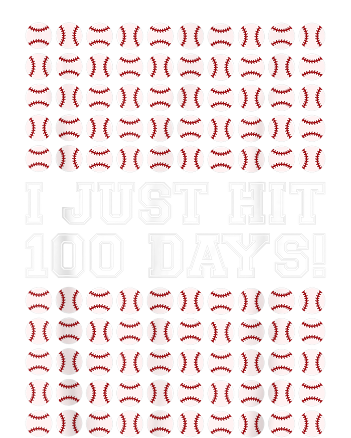 Just Hit 100 Days Of School Baseball Teacher Boys 100th Day T-Shirt