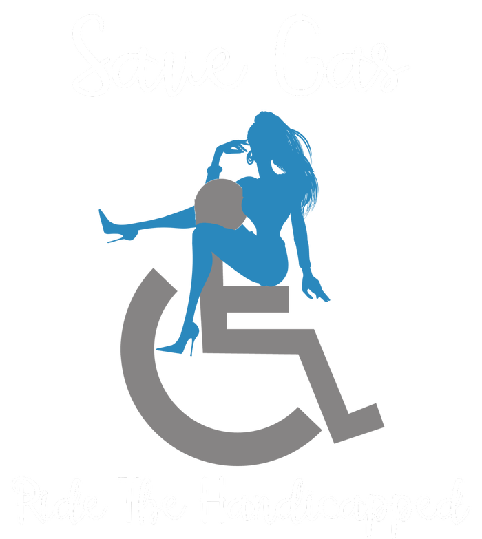 SAVE GAS RIDE THE Handicapped Full-Length Apron With Pockets