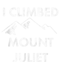 I Climbed Mount Juliet Distressed Funny Softstyle Adult Sport Polo