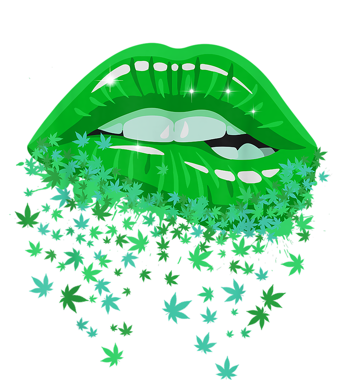 Sexy Lips 420 Cannabis Marijuana Weed Pot Leaf Lover Gift Tall T-Shirt