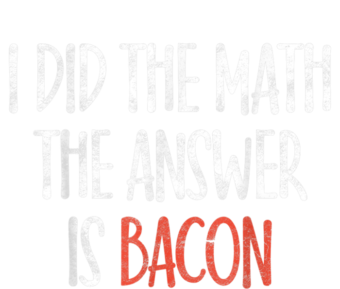 I Did The Math The Answer Is Bacon BBQ Costume Grill Women's Tri-Blend 3/4-Sleeve Raglan Shirt