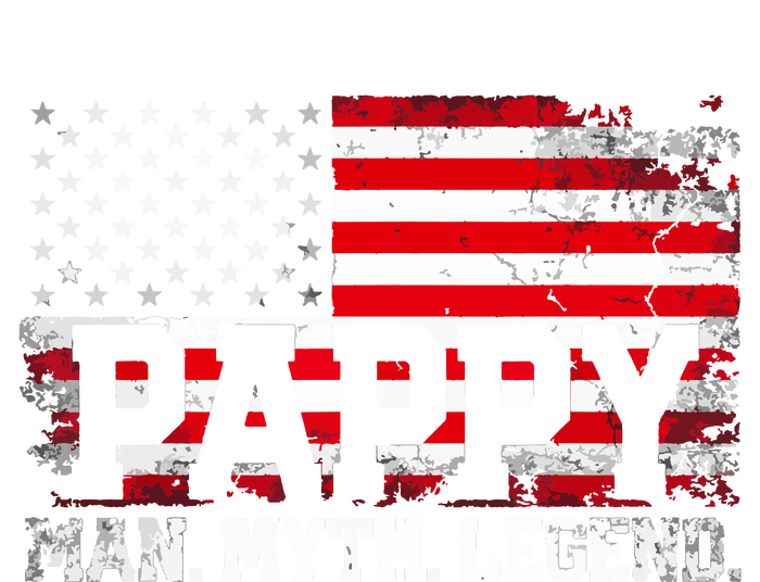 Pappy The Man The Myth The Legend Us American Flag Vintage For Grandpa Sustainable Knit Beanie