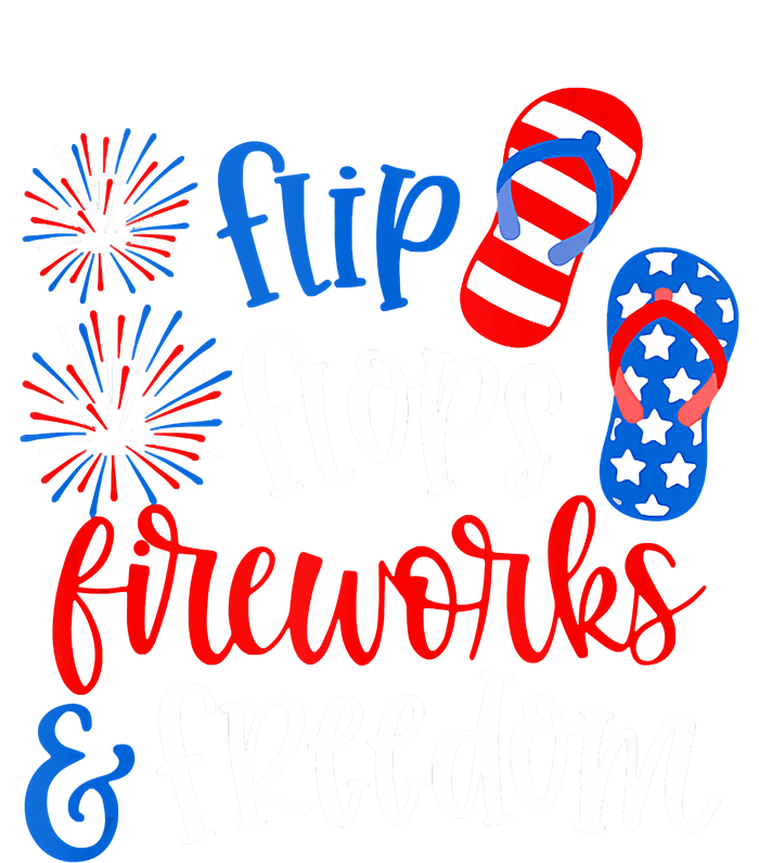 Flip Flops Fireworks And Freedom 4th Of July Us Flag Valucap Bio-Washed Visor