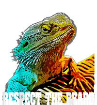 Respect The Beard Funny Bearded Dragon Baby Long Sleeve Bodysuit