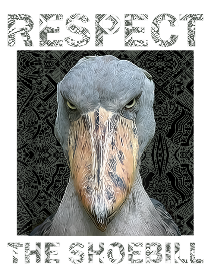 Respect The Shoebill African Bird Aztec Mayan Bird Lover Full Zip Hoodie