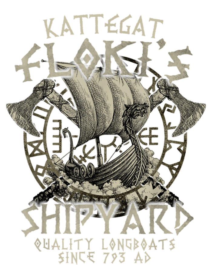 Kattegat Floki's Shipyards Quality Longboats Since 793 Ad T-Shirt