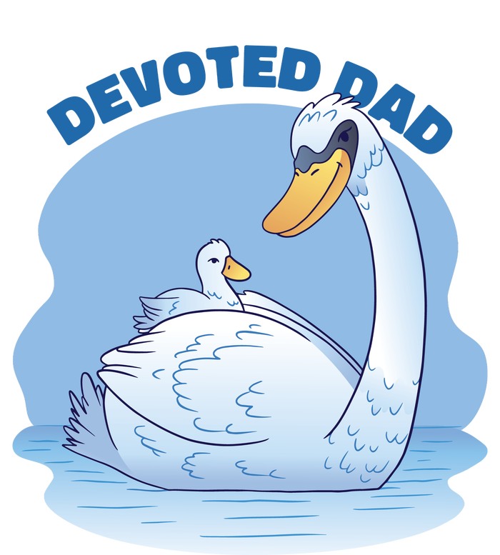 Devoted Dad Swan Fathers Day Gift Microfiber Hand Towel