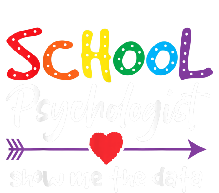 Show Me The Data School Psychologist Grommeted Golf Towel