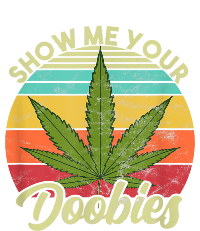 Show Me Your Doobies Marijuana Weed Cannabis Pom Pom 12in Knit Beanie