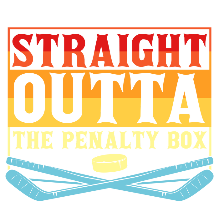 Straight Outta The Penalty Box Funny Hockey Gift T-Shirt