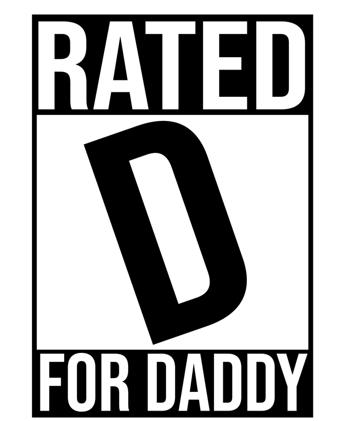 Rated D For Daddy Funny Gift For Dad Women's V-Neck T-Shirt