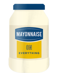 Mayonnaise On Everything Mayo Lover Funny Condiment Fan Valucap Bio-Washed Visor