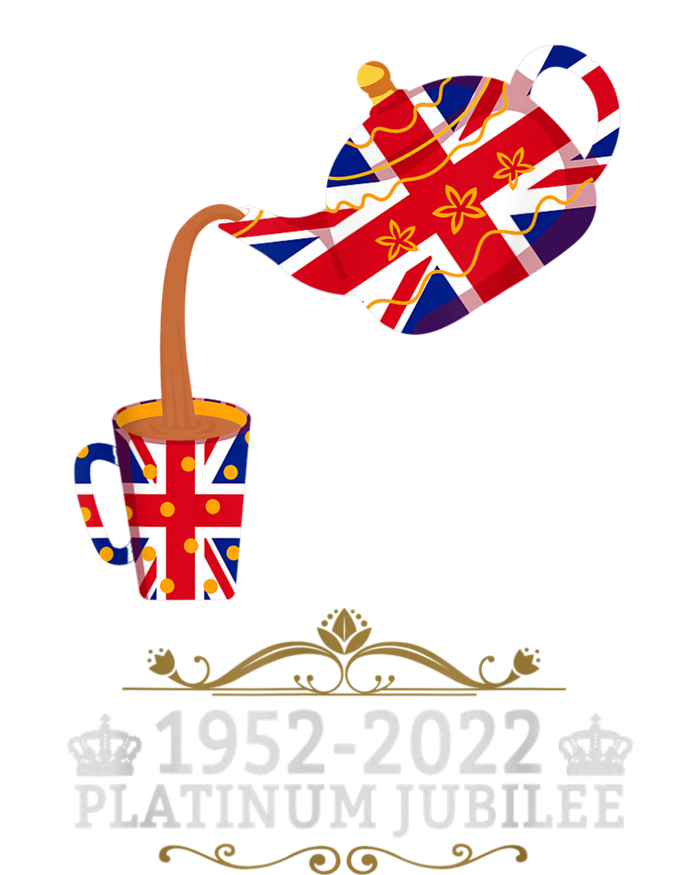 Platinum Jubilee 2022 Union Jack For Kids & Jubilee Teapot Kids T-Shirt