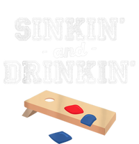 Sinkin' And Drinkin' Cornhole Playing Funny Insulated Varsity Jacket