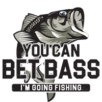 You Can Bet Bass I'm Going Fishing Fisherman Adult Drive Performance Visor