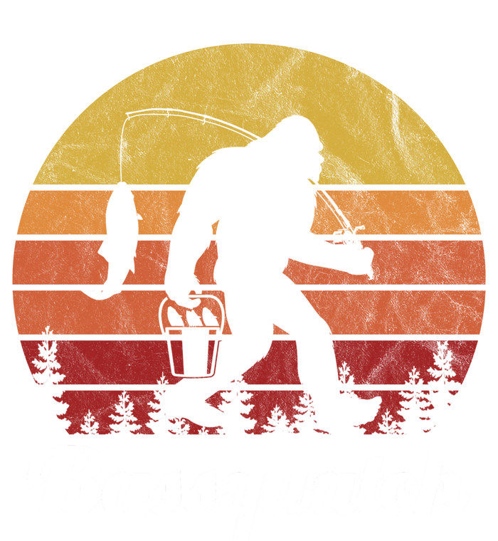 Bassquatch Bigfoot Fishing Outdoor Retro Sunset Women’s Perfect Tri Rocker Tank