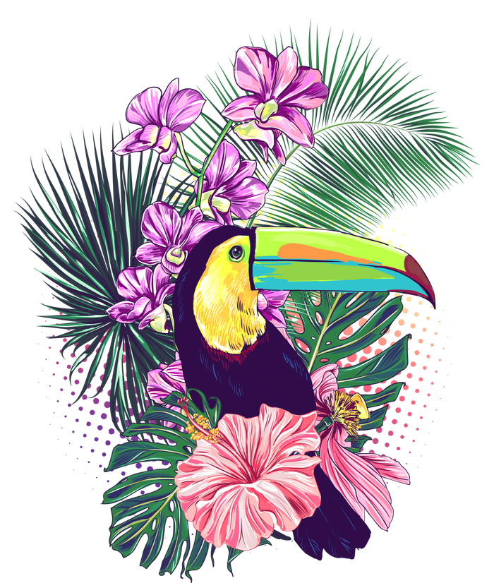 Cute Tropical Toucan Bird Mousepad